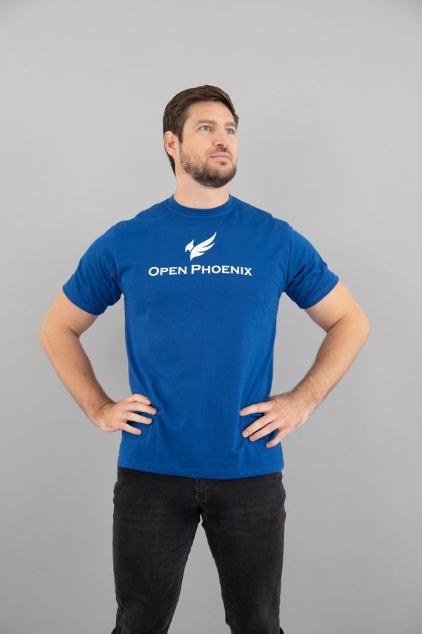 open phoenix blue tshirt