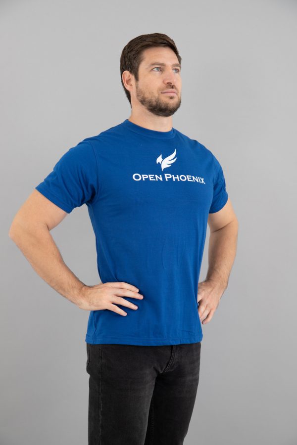 open phoenix blue tshirt