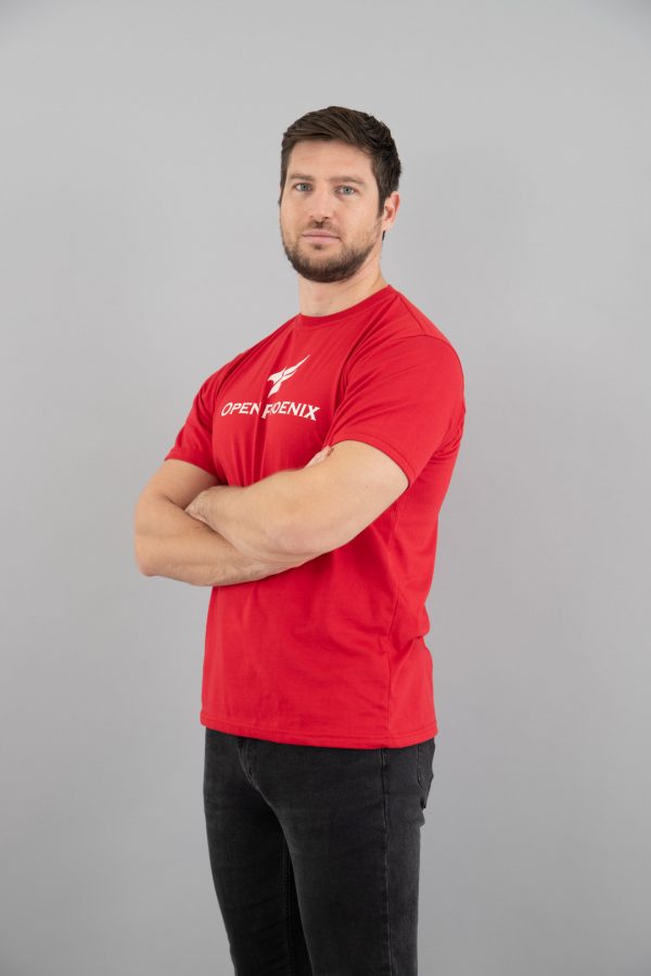 open phoenix red tshirt