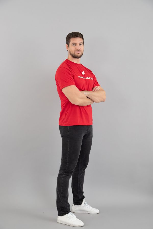 open phoenix red tshirt