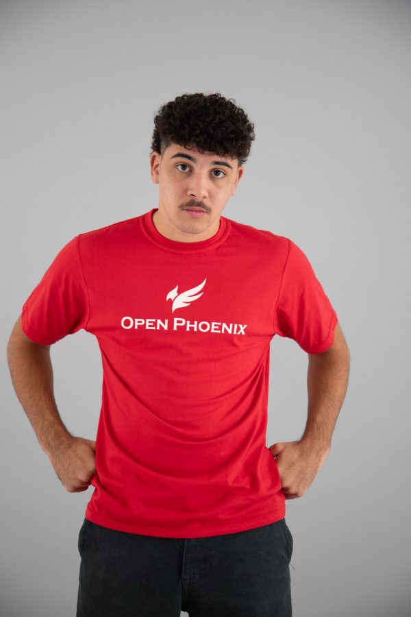 open phoenix red tshirt