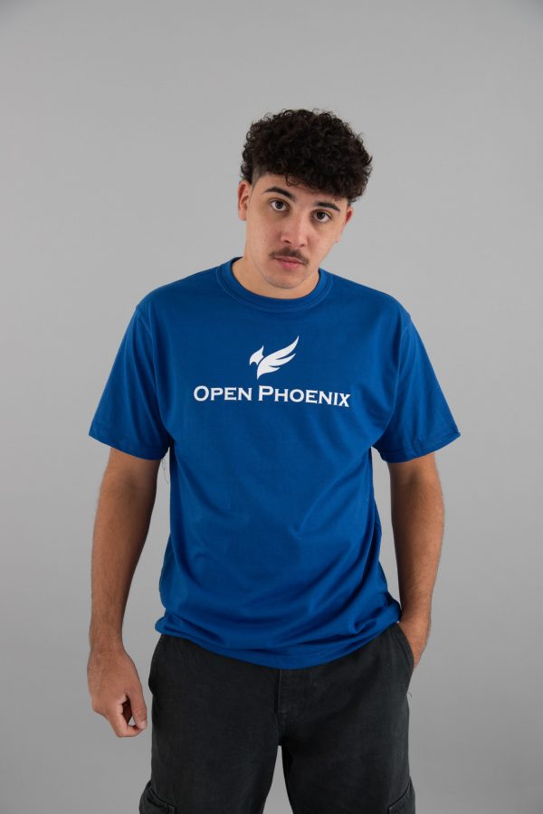 open phoenix blue tshirt